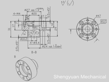 SUS304 CNC دقیق تراش قطعات چاپ شفت برای بدن حامل کمپرسور مهر