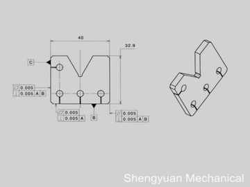 صافی CNC دقیق ماشین آلات کاربید صفحه موازی و perpendicularity 0.005