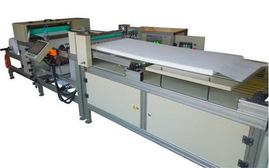 سفارشی PU پنل فیلتر هوا روتاری پلیسه زن ماشین 350mm عرض