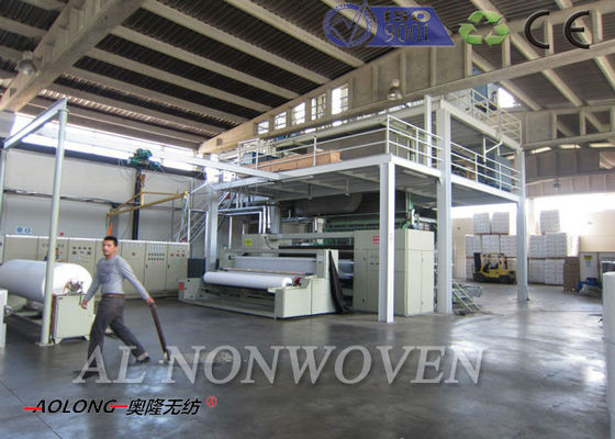 سرعت بالا 300M / خط تولید دقیقه SSS PP غیر پارچه بافته / تجهیزات عرض 1600mm