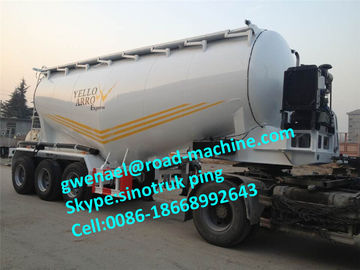 2 axle / 3 axle cement کامیون نیمه تریلر با ظرفیت 30m³ - 68m³