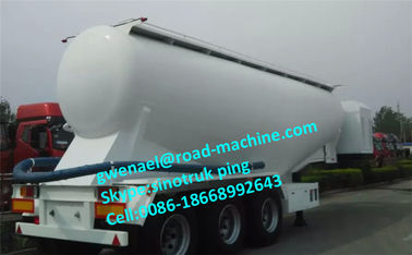 2 axle / 3 axle cement کامیون نیمه تریلر با ظرفیت 30m³ - 68m³